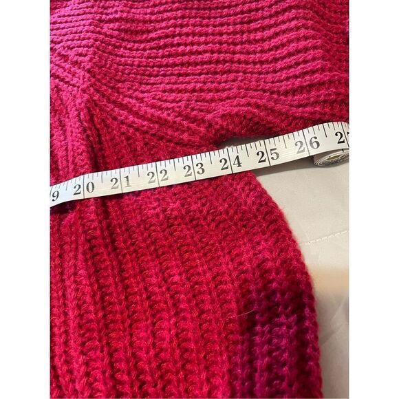 NWOT Bulky Red Turtleneck Sweater - Picture 6 of 8